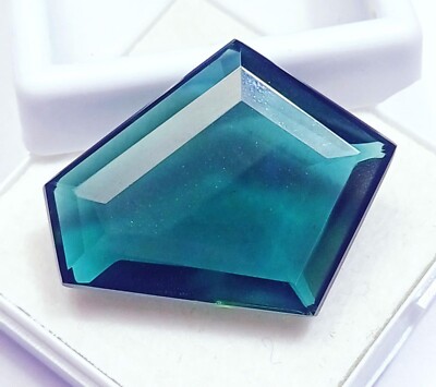 50.40 + CT Natürlich Grün Amethyst Kostüm Schnitt Zertifiziert Lose Edelstein ~