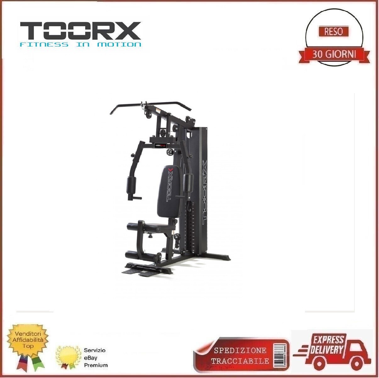 Panca Multifunzione Toorx Msx 60 Stazione Palestra Butterfly Pettorali Pesi 70kg