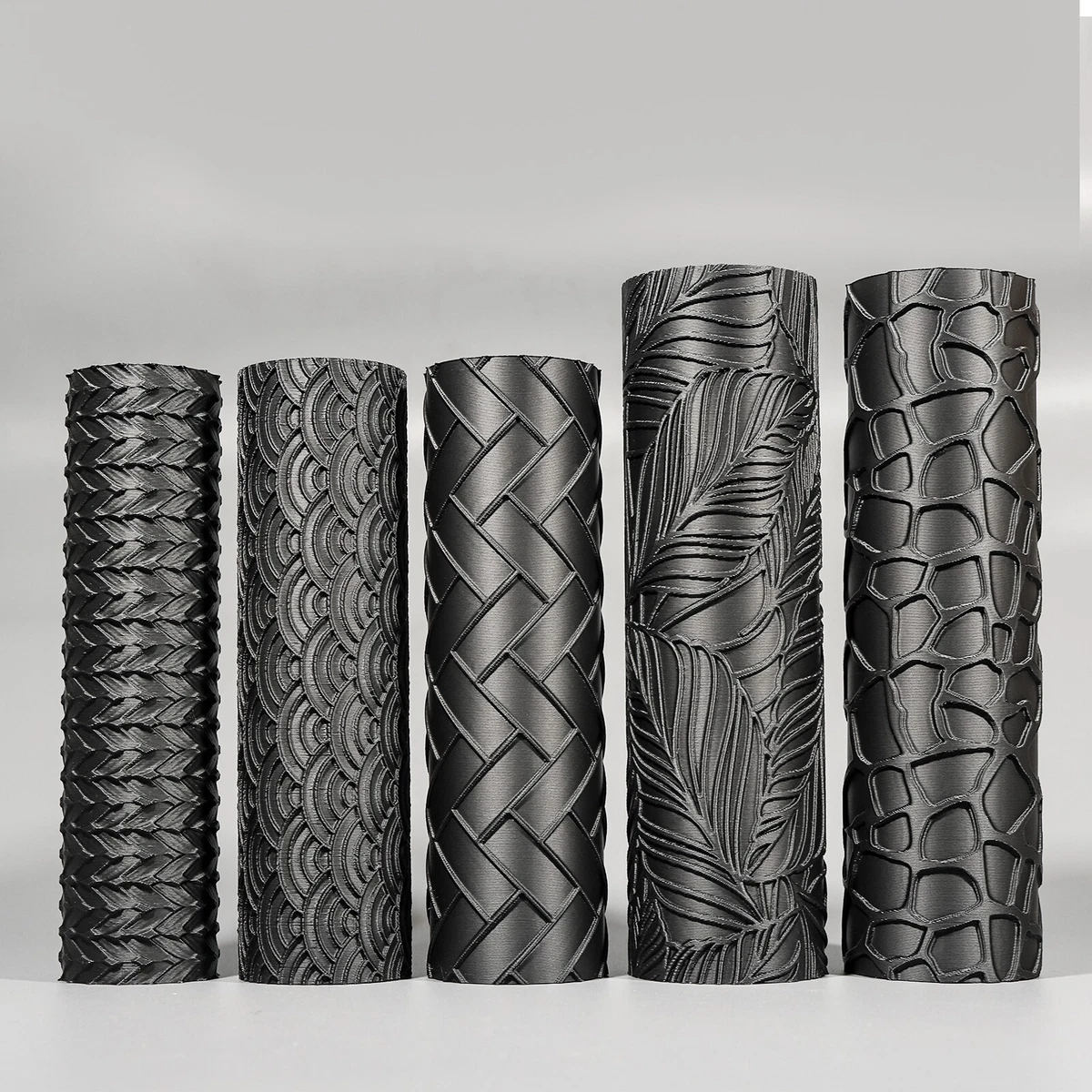 Mattarello in legno, con struttura in legno, mattarello in rilievo, mattarello per fondente, rullo in argilla polimerica, strumenti per ceramica (11 pezzi
