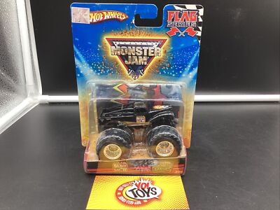 HOT WHEELS 2009 MONSTER JAM MONSTER TRUCK BLACK SMITH FLAG SERIES 3/75 CLASSICS