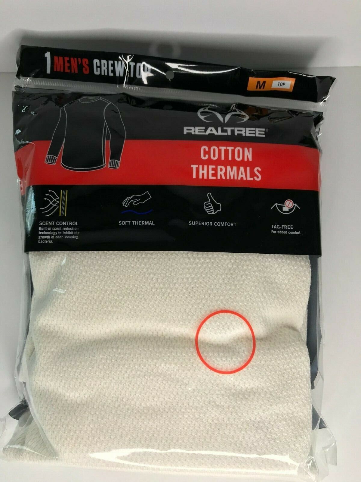 Realtree Cotton Thermals Underwear Men's Size Medium Top 38-40