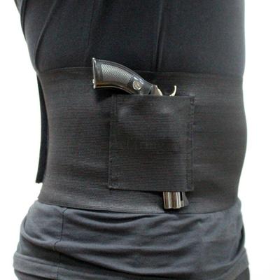 Concealed Carry Belly Band Holster - Adjustable Waistband For Men & Women With Magazine Pocket