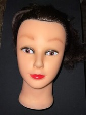 Mannequin Head w/ Brown Hair. New. 10  Fake hair. Un-used Great Shape.      