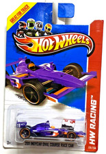 2013 Hot Wheels 2011 Indycar Oval Course Race Car 126 Purple IN PROTECTOR
