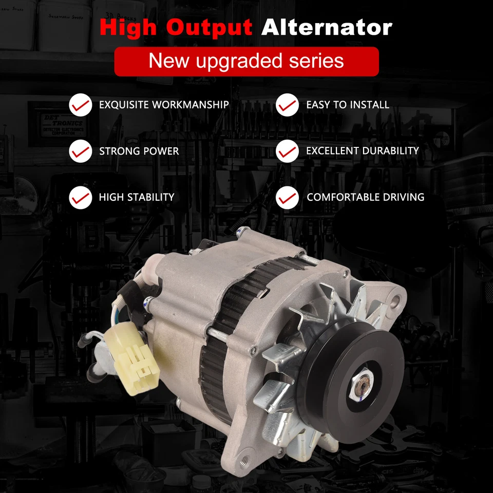 ALTERNADOR NUEVO COMPATIBLE CON ISUZU PICKUP TROOPER 2.2L 1984-1987 LR150-155B Foto 2 de 4