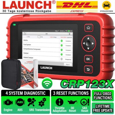 2025 Launch CRP123X PRO Elite PROFI KFZ Diagnosegerät OBD2 +3 Reset & 4 Systeme