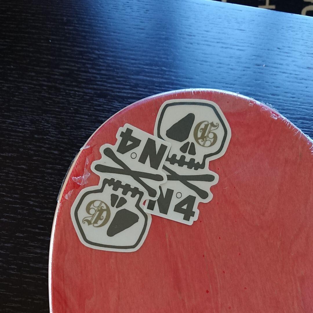 Stussy x Goods Collaboration Skateboard Deck Red Color with