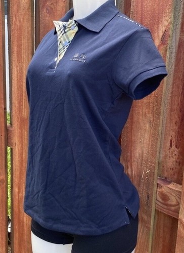 Burberry Navy Blue Polo Tee Button Size XXL - Picture 3 of 5