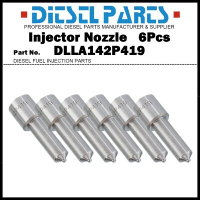 6 Injector Nozzle DLLA142P419 for MERCEDES OM445LA OM446LA 0432131800 0432131803