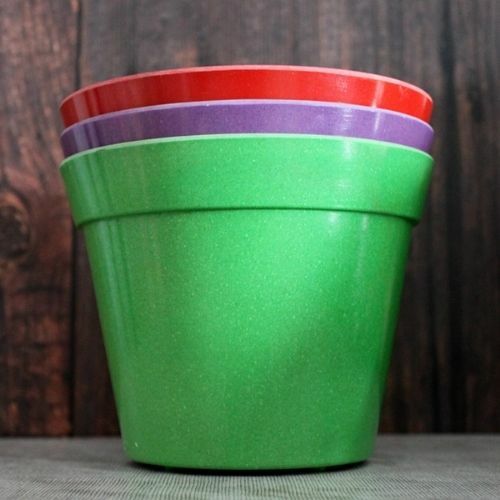 3x Recycled Bamboo Eco Pots Set Gardening Gardener Kids Seedling Gift - Grow Pot