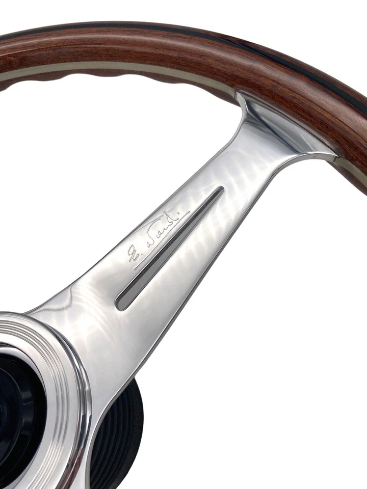 Volante de madera BMW 2000 2002tii Turbo NARDI con kit Boss 390 mm 15,35" Foto 4 de 4