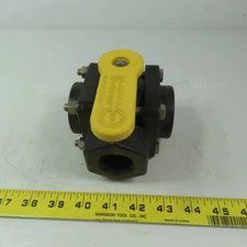 ASAHI Valve Duo-Bloc 2" Slip Gray PVC Ball Valve  Full Flow 150 PSI