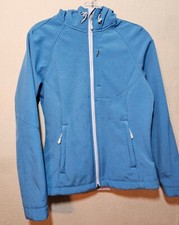 Kirkland Turquoise Zip Up Hooded Warm Outdoor Softshell Jacket Women's Size S
