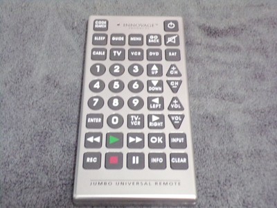 Innovage Jumbo Universal Remote Control Huge Buttons up to 8 devices 11''x 5