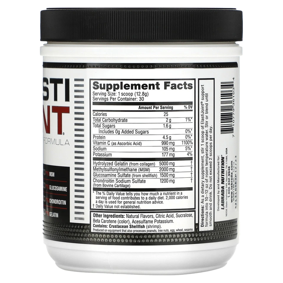 ElastiJoint, fórmula de soporte articular, naranja, 13,54 oz (384 g) Foto 2 de 2