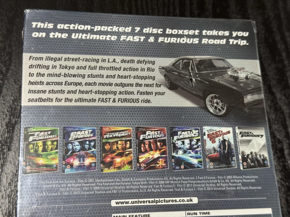 Fast And Furious 7 Movie Collection Dvd Boxset Brand New Sealed  - Image 3 of 4