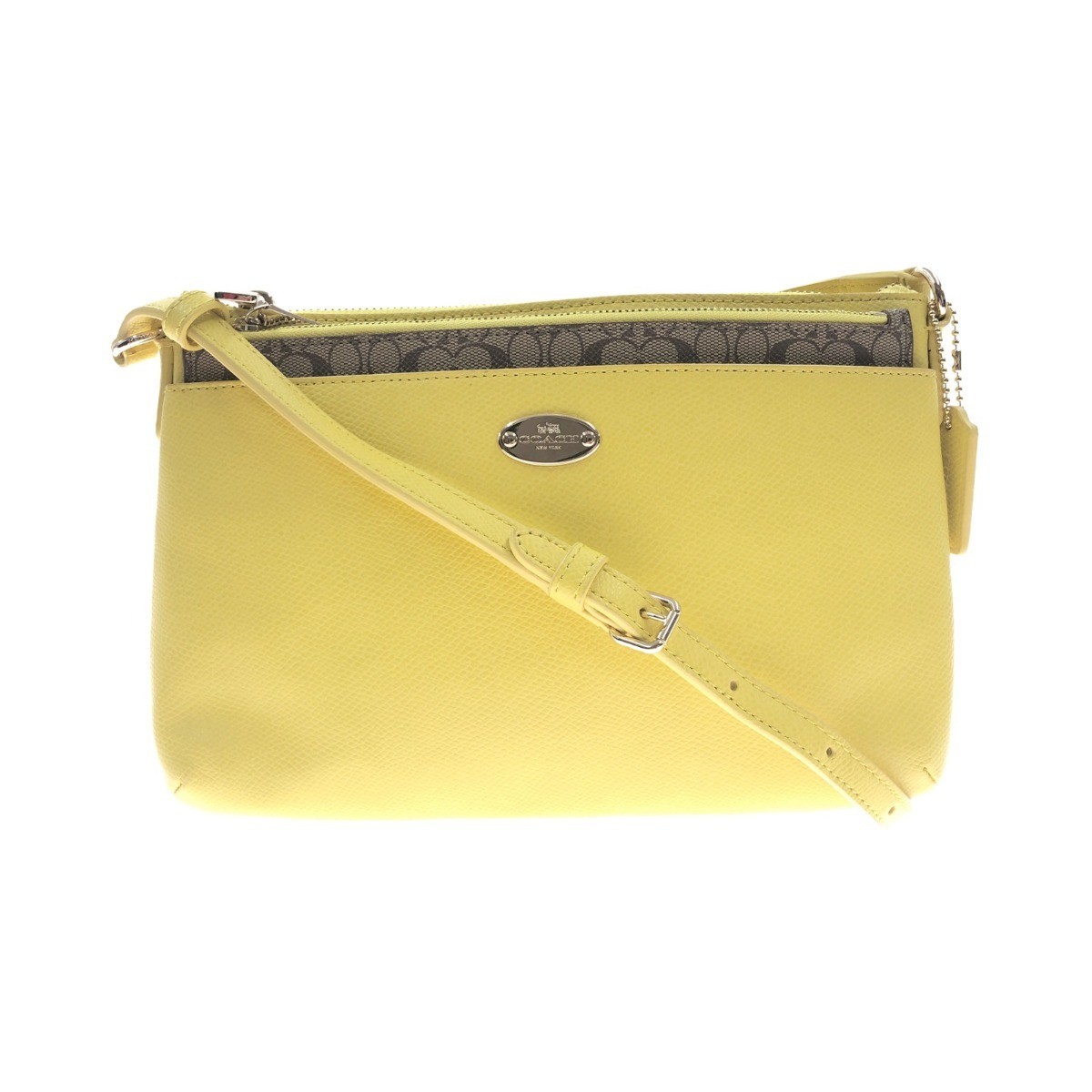 Coach Signature Yellow Shoulder Bag F52881