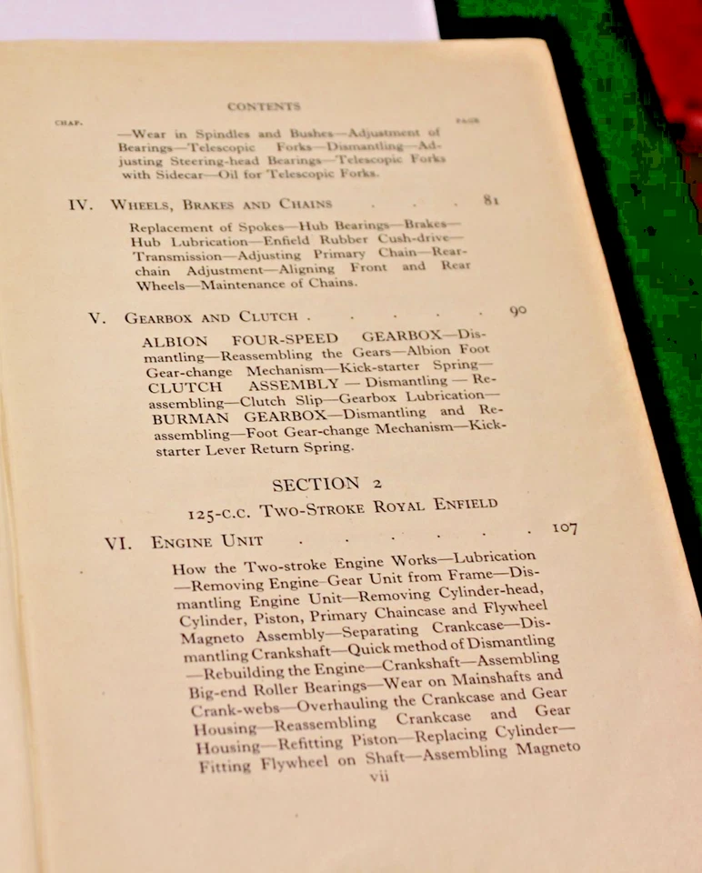 The Book Of The ROYAL ENFIELD C.A.E. Booker Motor Cycle Manual. - Image 4 of 4