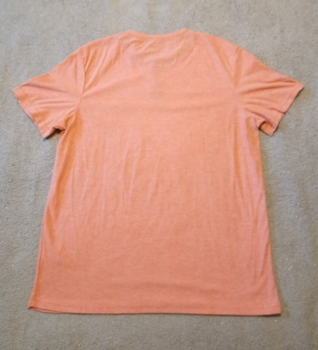 Men's Bruno Milano super soft 3 button SS salmon color henley size Large MINT - Picture 3 of 4