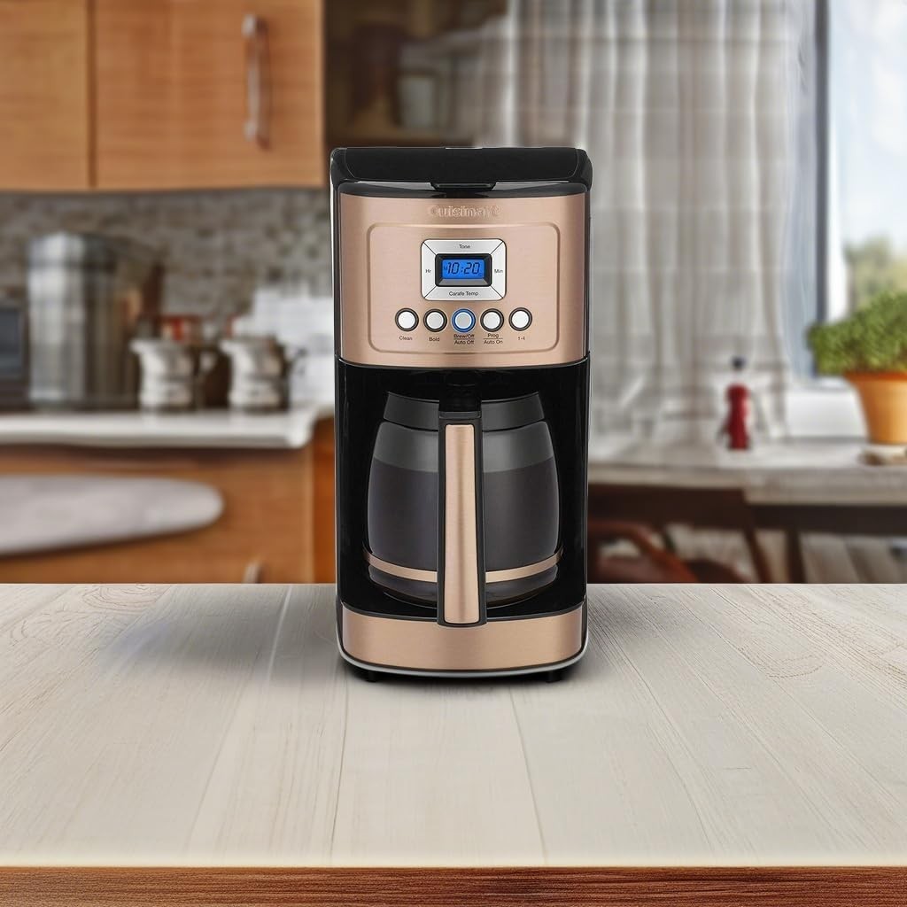 Cuisinart DCC-3200CP 14-Cup Glass Carafe Coffee Maker - Copper (Used)