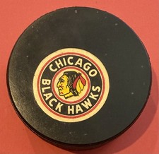 1973-1983 Chicago Blackhawks Viceroy Approved Official NHL Game Puck