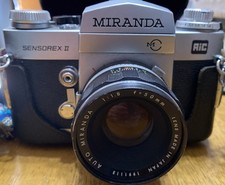 Vintage Miranda Sensorex II 35mm SLR Camera w/50mm f1.4 Lens