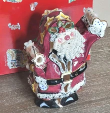 Blue Sky Clayworks 8" Santa Claus Ceramic Tea Light Votive Holder BCL3014636