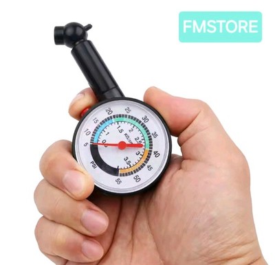 Mini port wheel tire air pressure gauge tester
