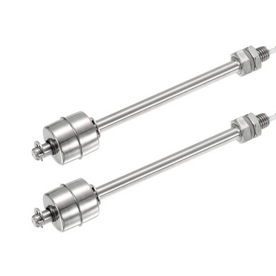 2 Pcs Float Switch, 150mm Rod 110V 0.2A Vertical Single Tank Liquid Level Sensor