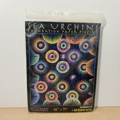 Sea Urchins Quilt Pattern Judy Niemeyer Quiltworx Paper Piecing 66''x77