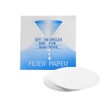 Premium Qualitative Filter Paper, 9cm Diameter, Medium Speed, 10 Sheets