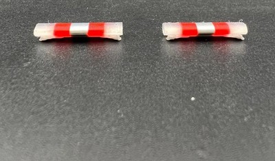 4 Pack 1/87 HO Scale Clear Red Chrome NYPD Federal Aerodynic Lightbar Police