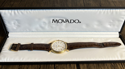Movado Museum Classic 87-E4-0885 Quartz Roman Numeral Indices Original Box