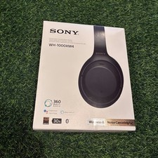 Sony WH-1000XM4 Over the Ear Wireless Headset - Black. Open, never used