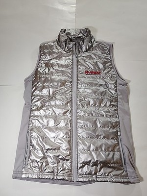 Women's Disney Parks Epcot World Showcase Norway Silver Vest Jacket Sz Large Lg