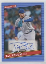 2020 Panini Donruss Retro 1986 Signatures TJ Zeuch #86S-TZ Auto 0q3