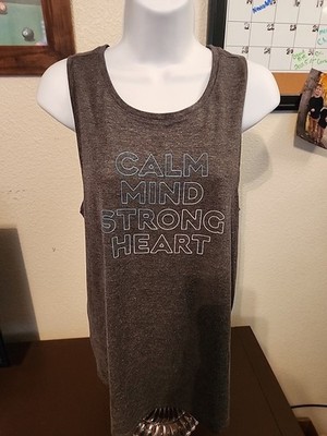 Old Navy Active Go-Dry Tank Top Gray Womens Size M Workout Sleeveless Shirt