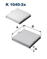 Innenraumfilter Filtron K 1040-2X Partikelfilter FüR Avantime Espace Renault 3 2