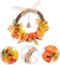 Thanksgiving Fall Harvest Pumpkin Wreath Farmhouse Front Door Autumn Wall Decor