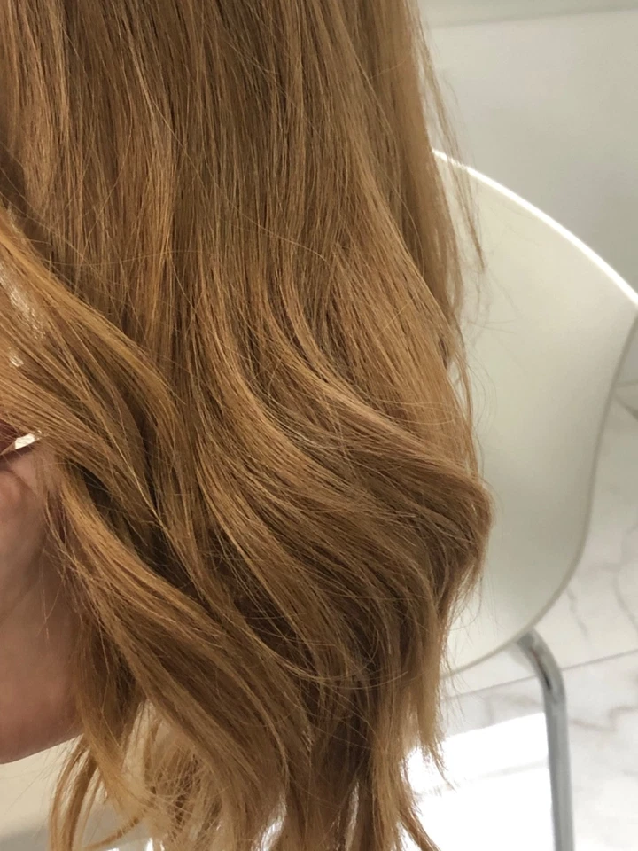 Peluca de cabello humano real para mujer rubia (MIRI) Foto 2 de 4