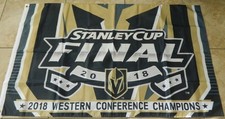 GOLDEN KNIGHTS FLAG, 3X5 FEET, 2018 WEST. CONF. CHAMPS. NWOT