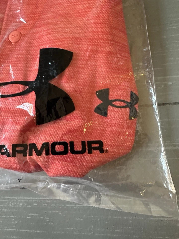 NUEVO CON ETIQUETAS UNDER ARMOUR GOLF PERFORMANCE 3.0 POLO HOMBRE TALLA MEDIANA CORAL Foto 4 de 4
