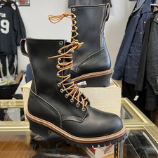 Red Wings 2218 Black Leather Steel Toe Logger...