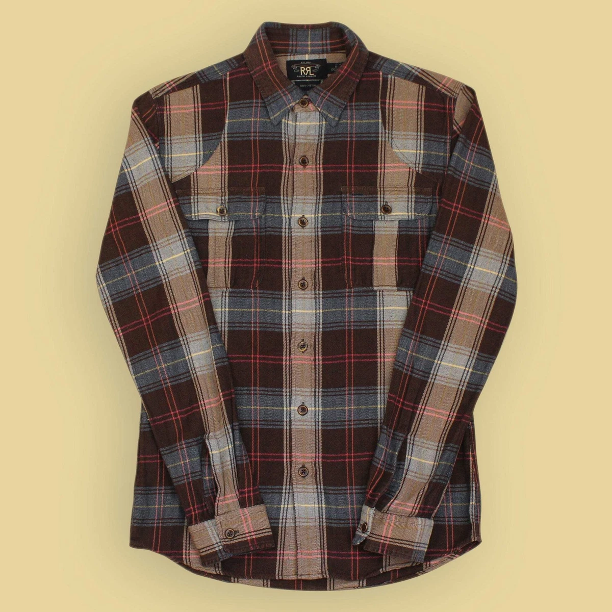 RRL Flannel Casual Button-Down Shirts for Men for sale | eBay