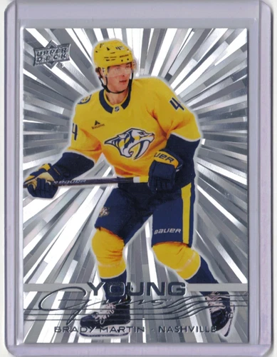 BRADY MARTIN 25/26 2026 Upper Deck Young Guns Silver OUTBURST Rookie SP #460