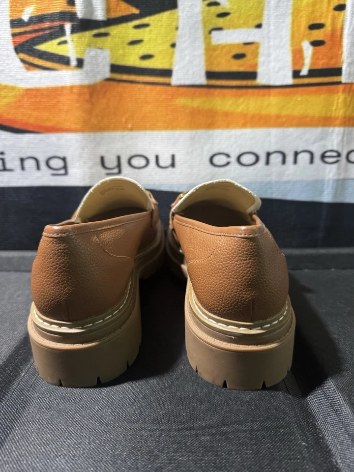 MICHAEL Michael Kors Calista Lug Sole  Brown Loafer Slip-ons,  Women’s Size 8M - Image 3 of 4