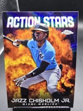 2023 Topps Chrome Update Jazz Chisholm Jr. Action Stars #ASC-30 - Miami Marlins