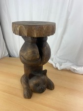 Blumensäule Hocker Blumen Tisch Holz Katze B Ware 51 cm Hoch ca. 10 Kg