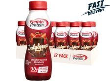 Premier Protein Indulgence Shake, Chocolate Covered Strawberry, 11 fl oz, 12 Ct