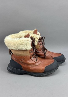 UGG Mens Butte Worchester Brown Leather Waterproof Vibram Boots 5521 Sz 11 READ